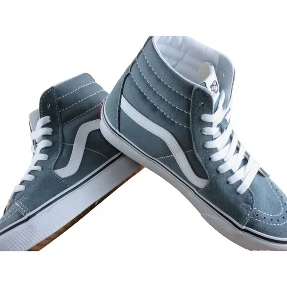 Vans Women's Sk8-Hi Color Theory Stormy Weather Canvas Suede Shoes Size 8 NIB - Picture 4 of 7